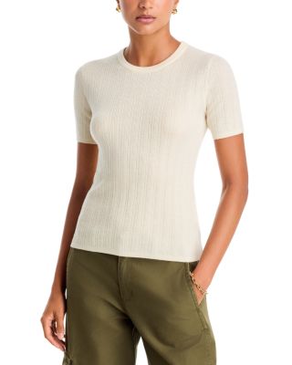 Rhodes Wool Short Sleeve Crewneck Sweater
