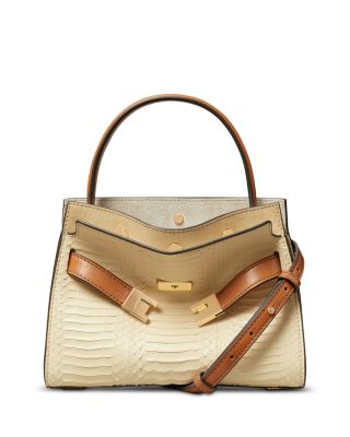 Lee Radziwill Snake Embossed Leather Crossbody Bag