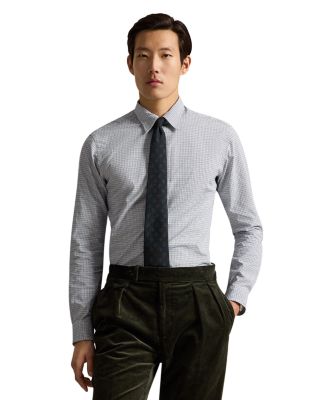 Classic Fit Cotton Check Poplin Shirt