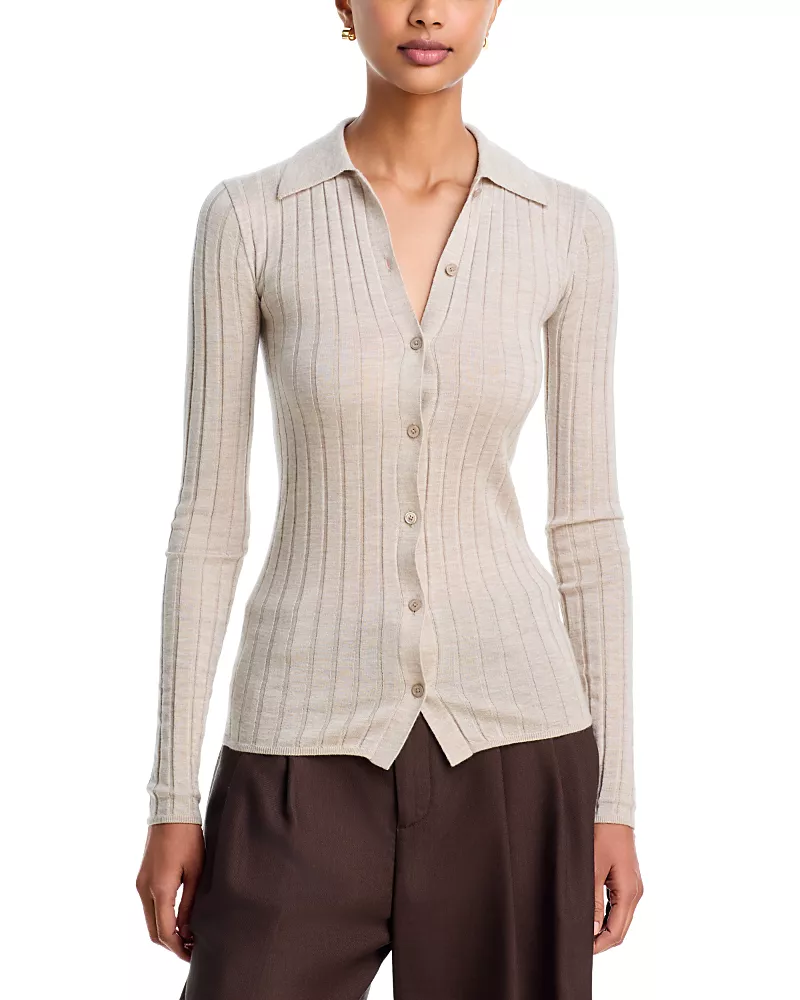 Toteme Slim Rib Knit Top