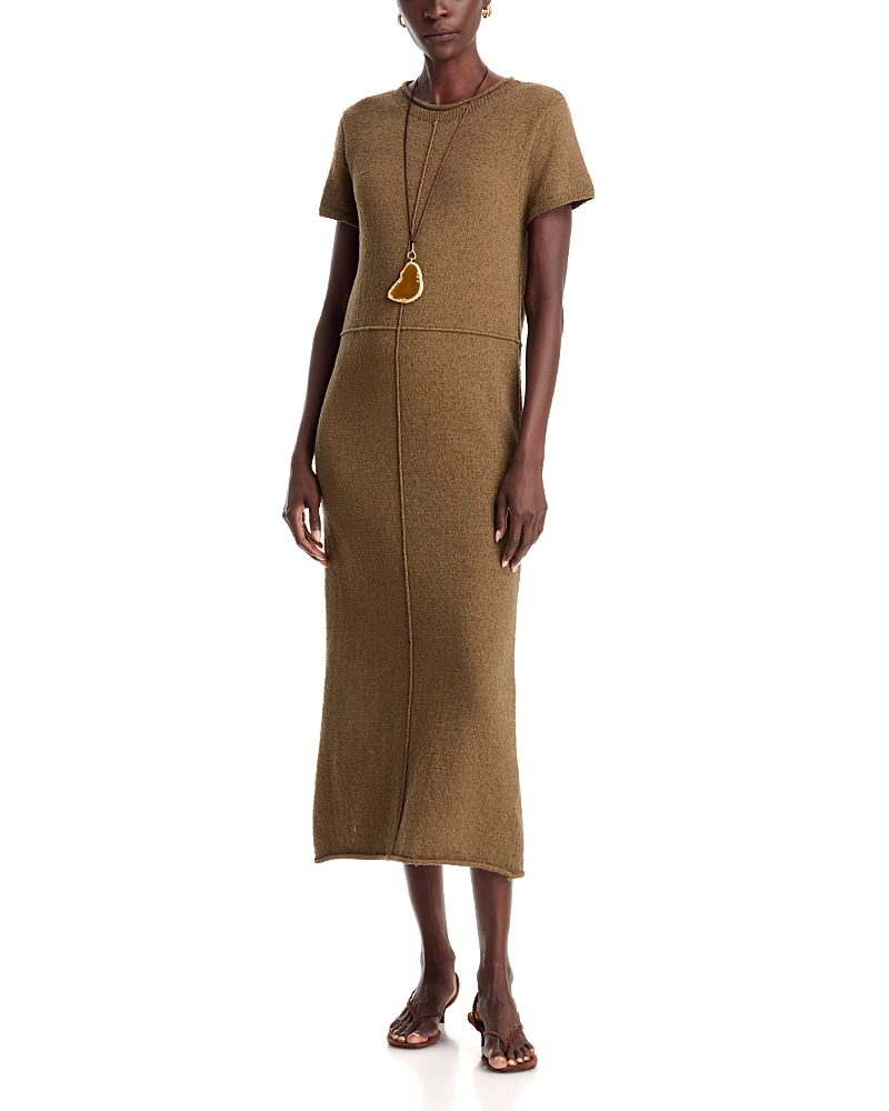 a. ren Blythe Cotton Blend Short Sleeve Midi Dress