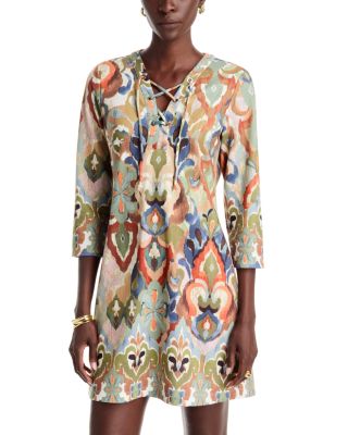 Darcy Ikat Hideaway 3/4 Sleeve Dress