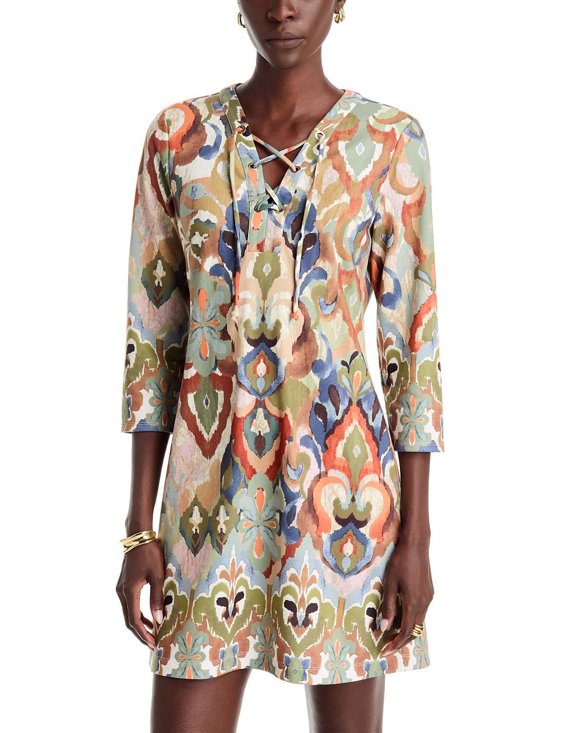 Tommy Bahama Darcy Ikat Hideaway 3/4 Sleeve Dress