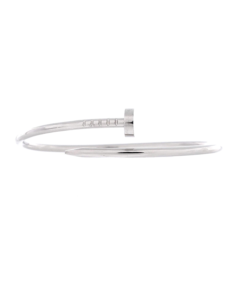 Pre-owned Pre-owned Cartier Cartier Small Juste Un Clou Bracelet 18k White Gold