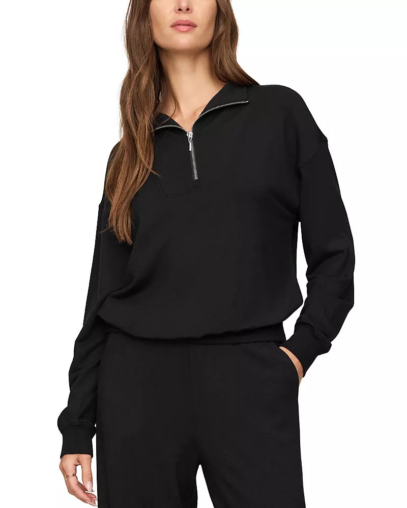 Z Supply Gate Check Half Zip Sweatshirt