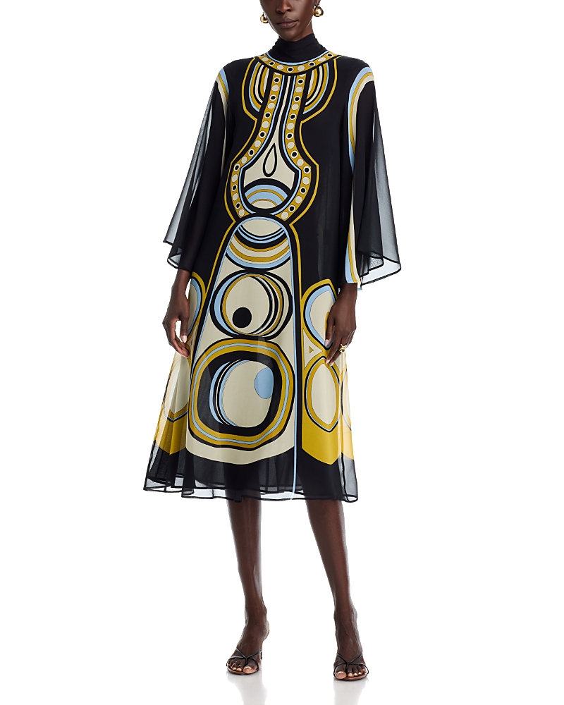 La DoubleJ Magnifico Silk Midi Dress