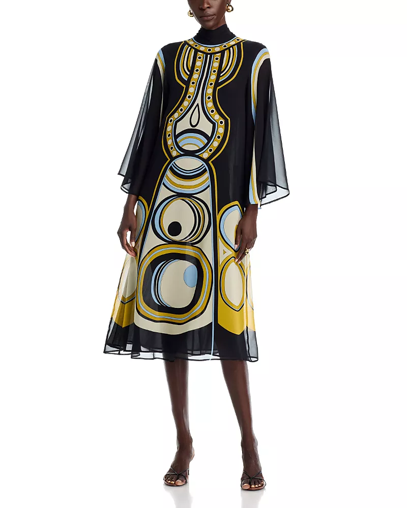 La DoubleJ Magnifico Silk Midi Dress