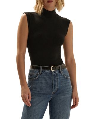 The Mock Neck Sleeveless Sweater