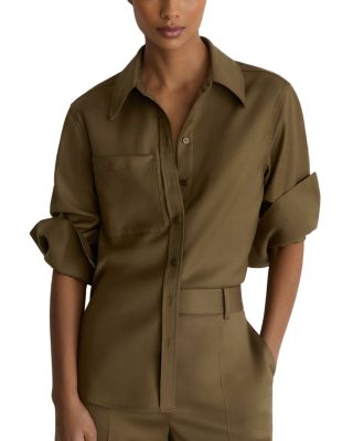 Reiss Adie Wool Stretch Shirt