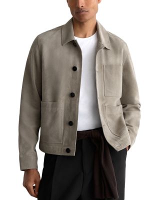 Wilstead Suede Press Stud Trucker Jacket