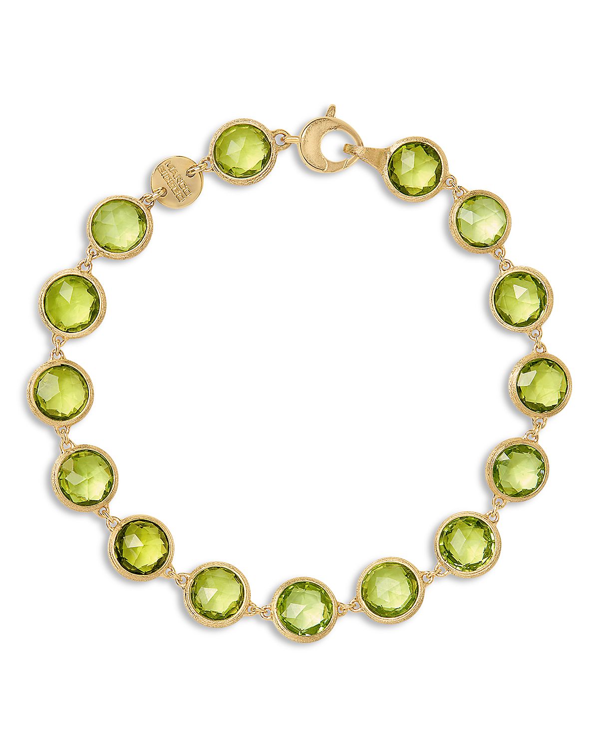 Marco Bicego 18K Yellow Gold Citrine Bezel Link Bracelet