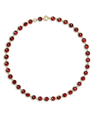 Marco Bicego 18K Yellow Gold and Gemstone Bezel Link Collar Necklace, 15.5