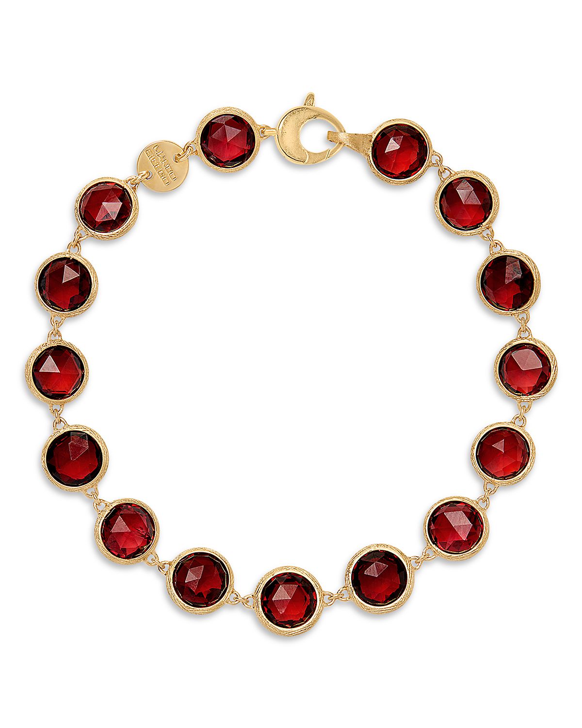 Marco Bicego 18K Yellow Gold Citrine Bezel Link Bracelet