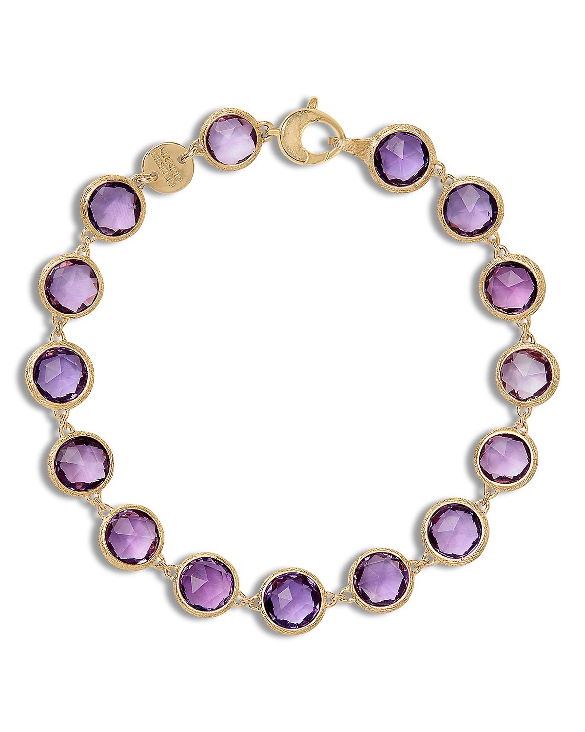 Marco Bicego 18K Yellow Gold Citrine Bezel Link Bracelet