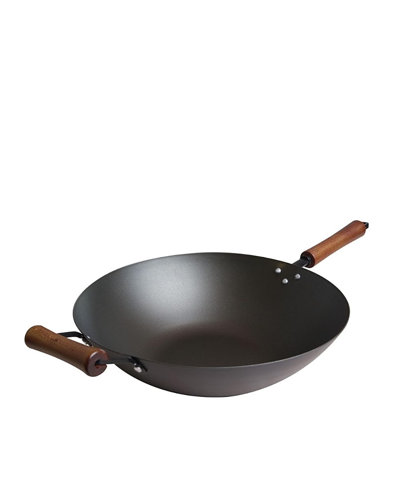 Joyce Chen Carbon Steel Preseasoned Stir Fry Pan, 24.25 L x 14 W x 5 H