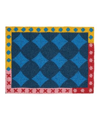  Dadri Beaded Placemat Geometric, 12" x 16"
