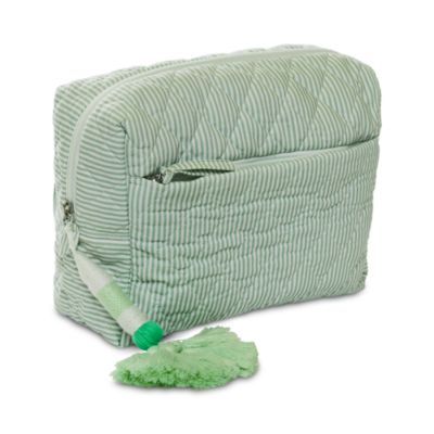 Nandi Striped Quilted Cosmetic Bag