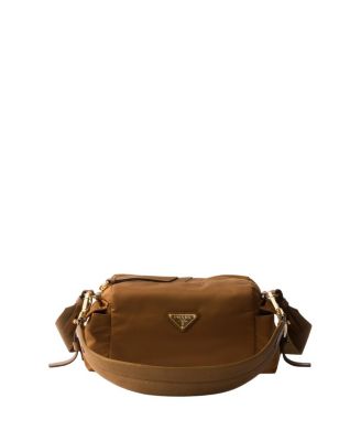 Explore Small Re-Nylon And Leather Shoulder Bag
