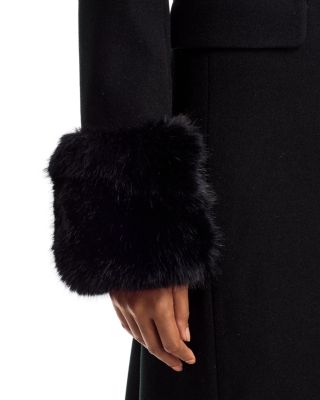 Long Coat with Faux Fur Trim - Exclusive - thumbnail 7
