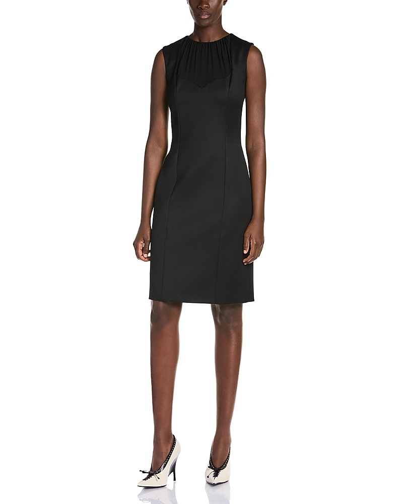 McQueen Sleeveless Wool Sheath Dress