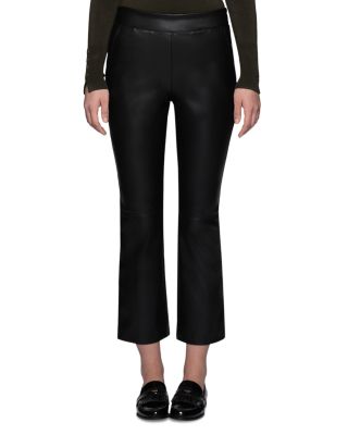 Faux Leather Cropped Leggings