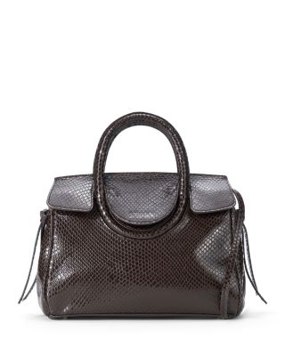 Maude Small Embossed Leather Carryall Handbag
