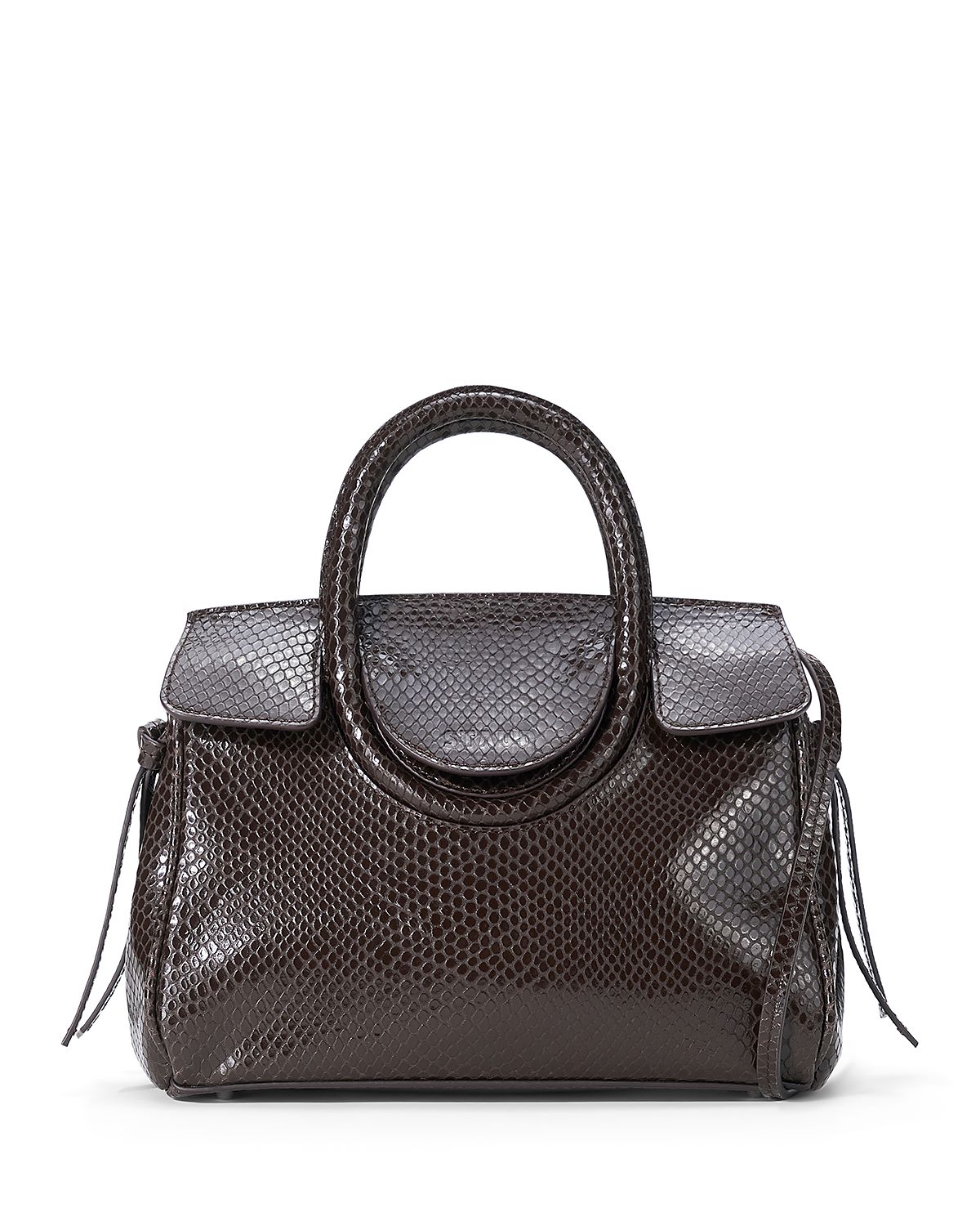 Staud Maude Small Embossed Leather Carryall Handbag