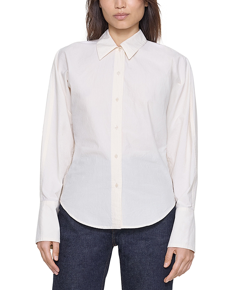 Ossou Ridge Cotton Button Front Shirt