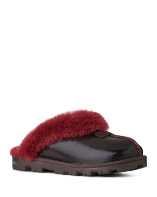 Ugg Women's Coquette Crinkle Patent Leather & Sheepskin Slippers