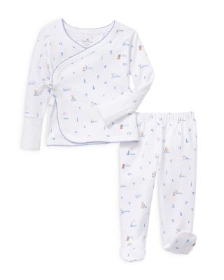 Unisex Letters and Lullabies Pima Wrap Footed Pajama Set - Baby