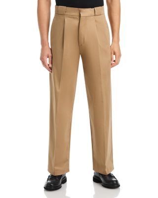 Riko Relaxed Fit Cotton Blend Pleated Pants
