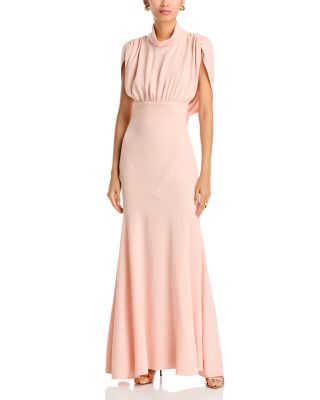 Adelina Empire Waist Mock Neck Gown