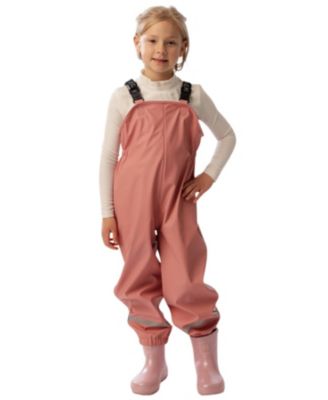  Rain Adjustable Suspender Reflective Strip Overalls - Little Kid