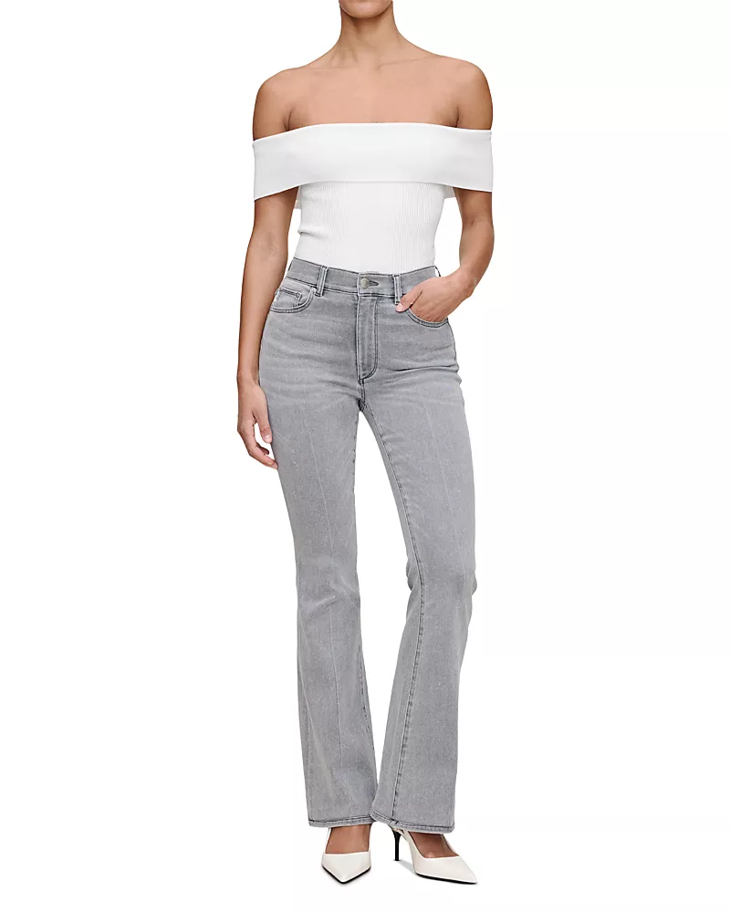 DL1961 Bridget Instasculpt High Rise Bootcut Jeans in Grey Cove