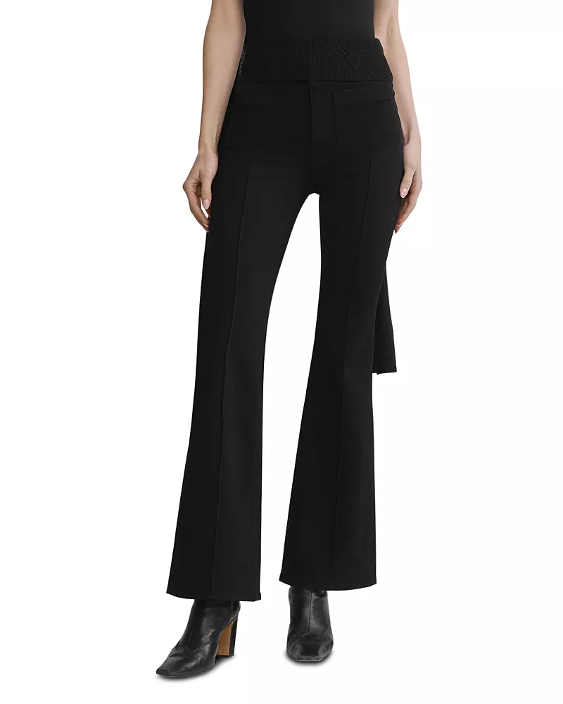 DL1961 Bridget Instasculpt High Rise Bootcut Jeans in Black Pintuck