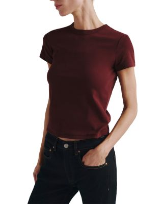 Shrunken Cotton Stretch Tee