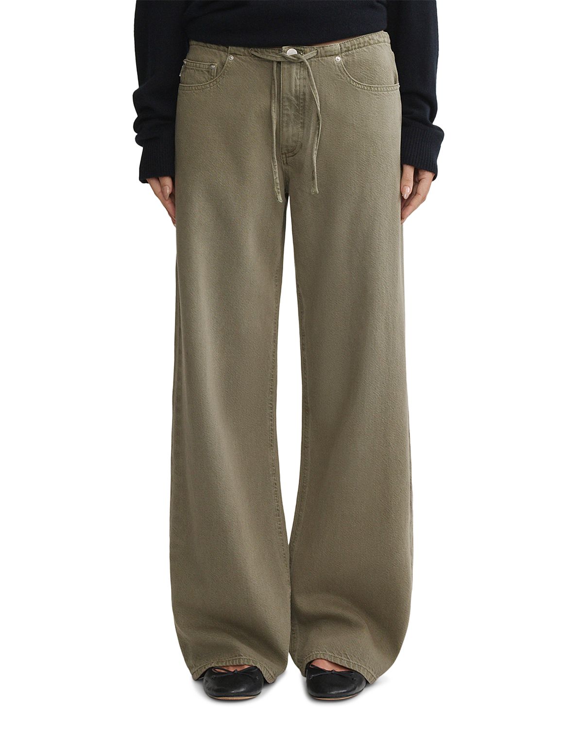 Dl1961 DL Aura Sienna Low Slung Drawstring Wide Leg Jeans