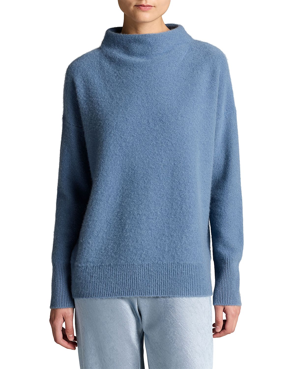 Vince Boiled Cashmere Funnel Neck Sweater