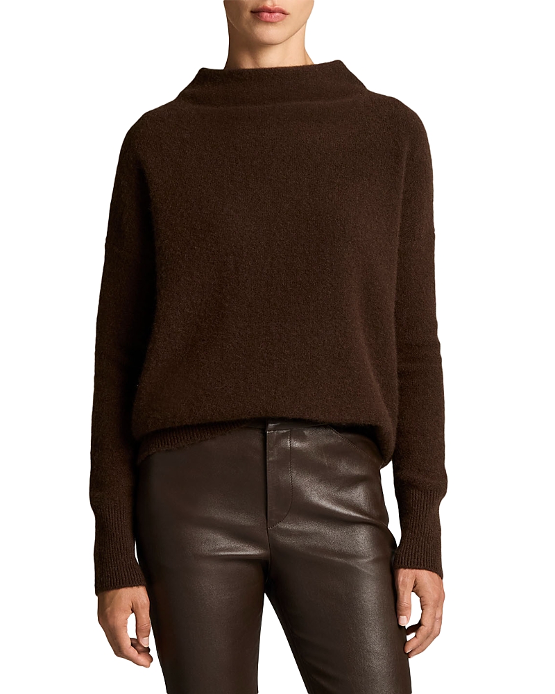 Vince Boiled Cashmere Funnel Neck Sweater