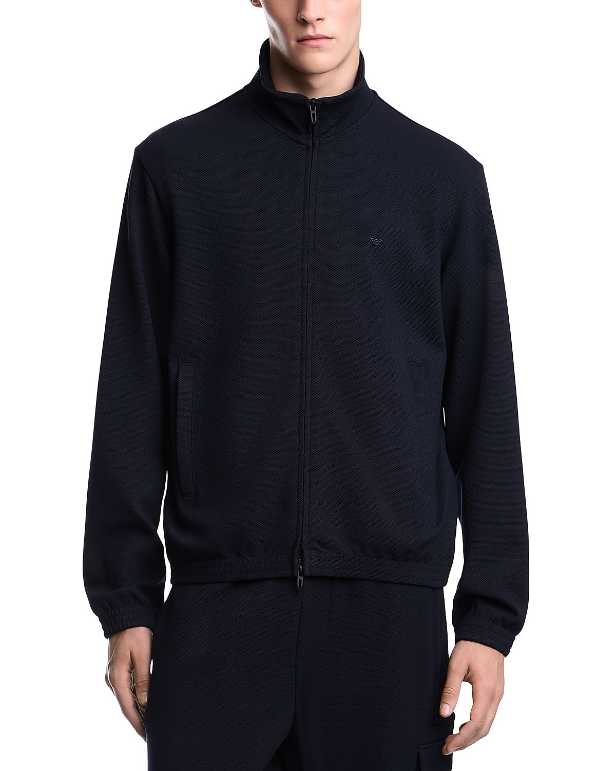 Emporio Armani Textured Zip Sweatshirt