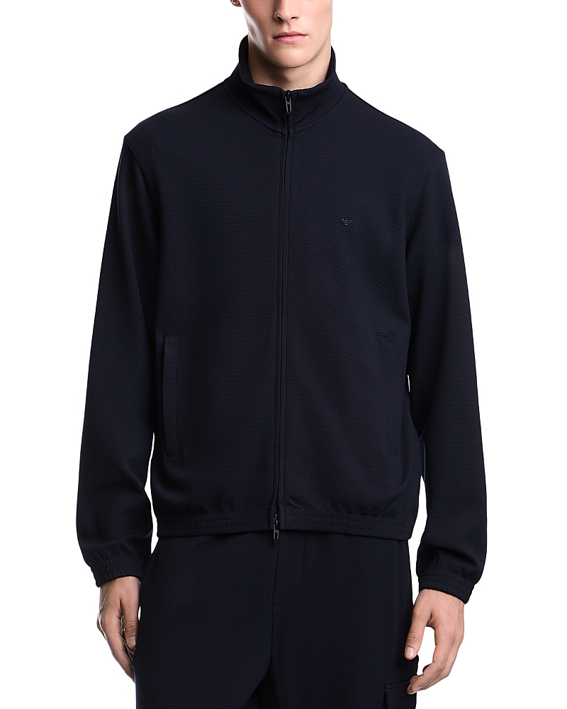 Emporio Armani Textured Zip Sweatshirt