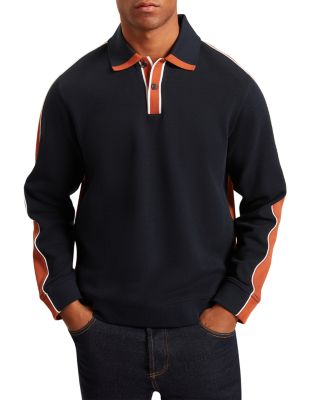 Jarrad Long Sleeve Two Tone Polo