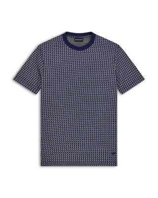 Geometric Micro Motif Crewneck T-Shirt