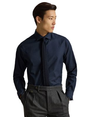 Classic Fit Cotton Check Twill Shirt