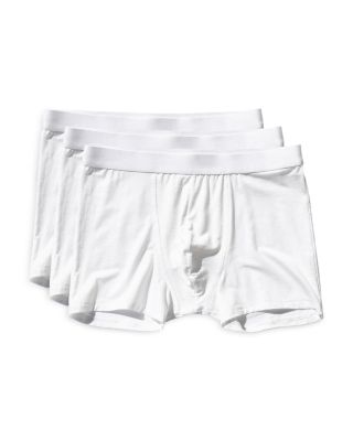 Cdlp Mid Waist Elastic Waistband Logo Boxer Briefs, Pack Of 3 In White