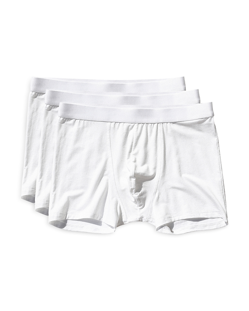 Cdlp Mid Waist Elastic Waistband Logo Boxer Briefs, Pack Of 3 In White