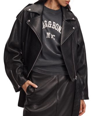 Penelope Leather Moto Jacket