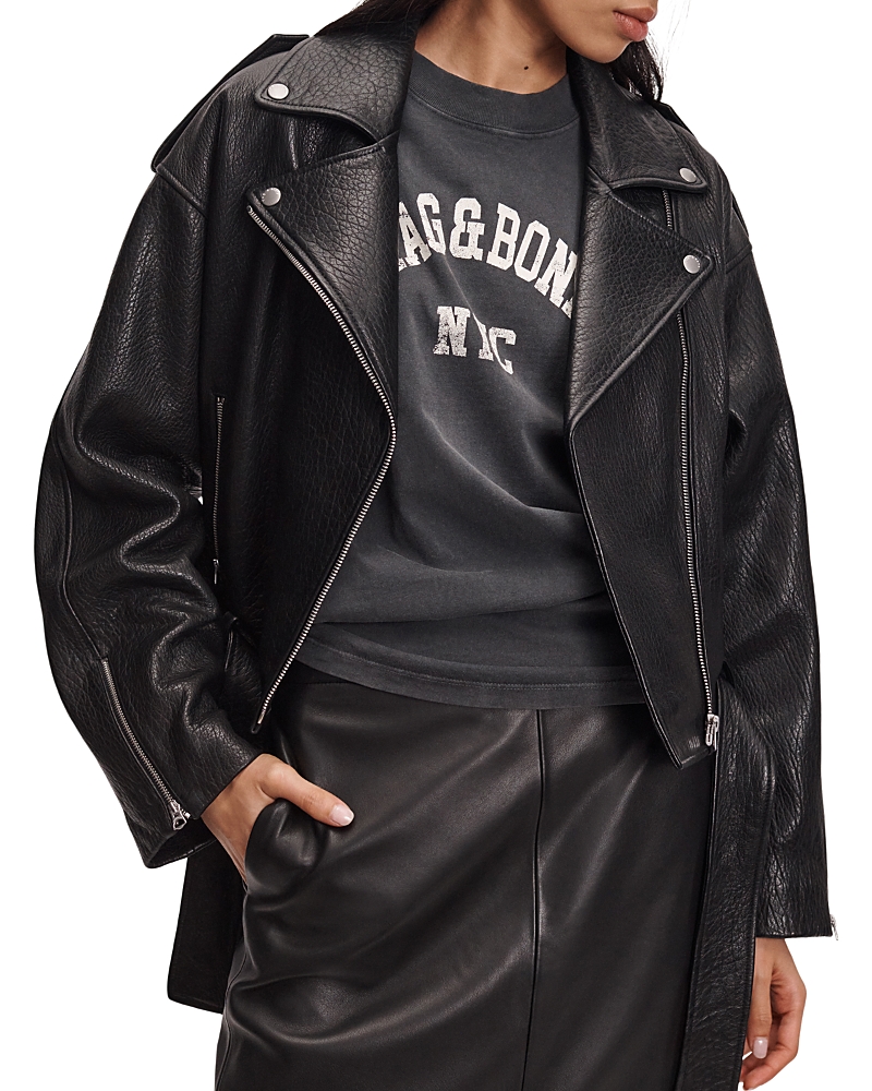 rag & bone Penelope Leather Moto Jacket