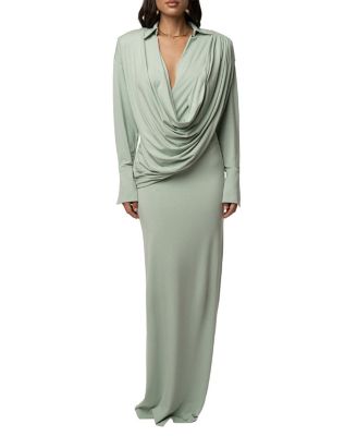  Poise Draped Maxi Dress