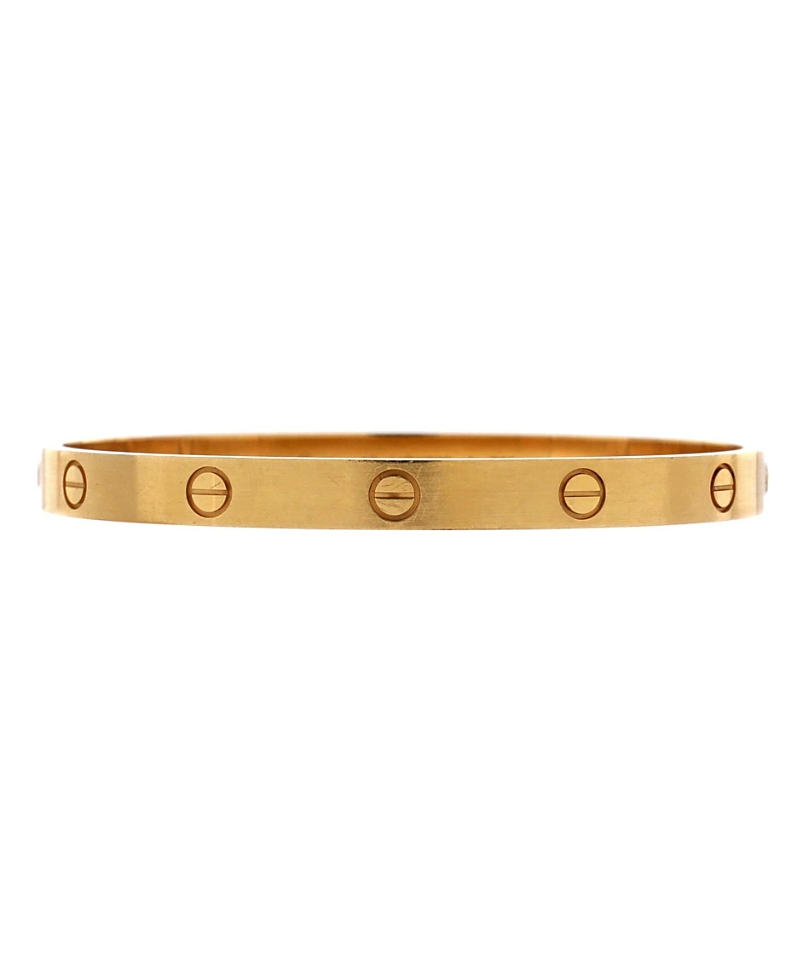 Pre-owned Pre-owned Cartier Cartier Love Bracelet Brushed 18k Gold